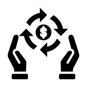 Cash Flow, Money Flow, Rotation, Money, Process, Cycle icon