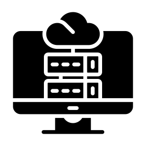 Cloud Server, Cloud Storage, Cloud Data, Hosting, Server, Server Storage icon