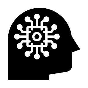 Machine Learning, Machine, Artificial Intelligence, Chip, Technology icon