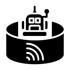 Virtual Reality, Metaverse, Simulation, Augmented Reality, Robotics, Technology icon