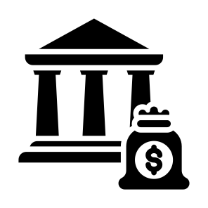Bank, Finance, Bank Online, Business, Finance, Currency, Cash,  Money icon