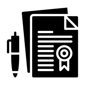 Contract, Debt, Document, Agreement, Pencil, Signature, Finance, Summary, Disclosure icon