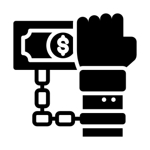 Payment, Obligation, Bankruptcy, Debt, Business And Finance, Crisis, Tied, Dollar,  Chain icon