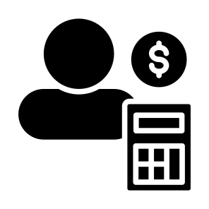 Accountant, Accounting, Financial, Business, Professions And Jobs  icon