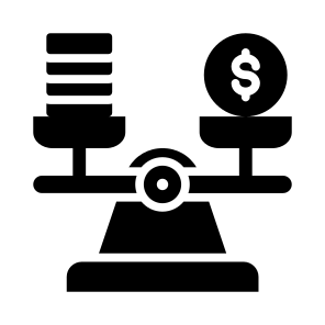 Balance, Money, Scales, Finance, Budget  icon