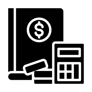 Budgeting, Accounting, Expenses, Calculator, Books icon