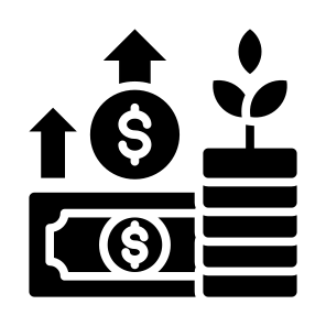 Financial Growth, Finance, Profit, Growth, Money icon