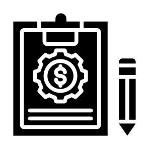 Management, Budget, Report, Clipboard, Money  icon