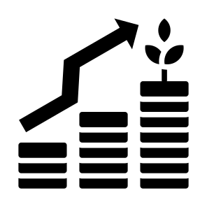 Profit, Money, Market, Growth, Finance icon