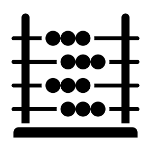 Abacus, Count, Mathematics, Education,  Calculating, Mathematical  icon