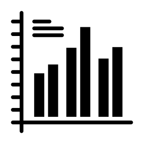 Bar Chart, Bar Graph, Chart, Graph, Stats, Statistics icon