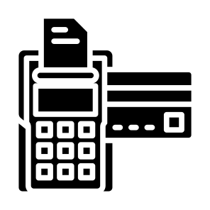 Billing Machine, Pay Card, Pos Terminal, Debit Card, Credit Card, Payment  icon