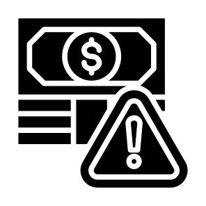 Crisis, Problem, Financial Crisis, Risk, Warning, Money  icon