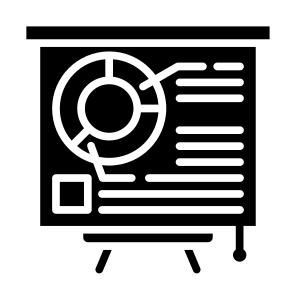 Data Presentation, Data, Presentation, Analyst, Report, Data Visualization   icon