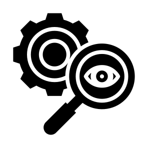Inspection, Audit, Research, Investigation, Vision, Search  icon