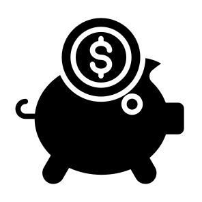 Piggy Bank, Bank, Save, Money, Cost Saving, Fund icon