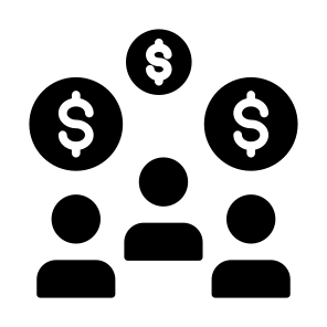 Customer, Team, Consumer, Investor, Money icon