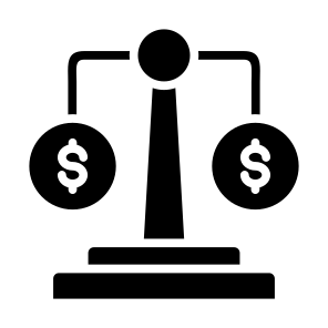 Equity, Money, Economy, Control, Balance  icon