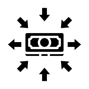 Expenses, Money, Cost, Transaction, Cash Flow icon