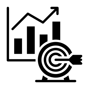 Goal, Target, Strategy, Marketing, Investment icon