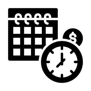 Long Term Debt, Schedule, Payment, Loan, Calendar icon