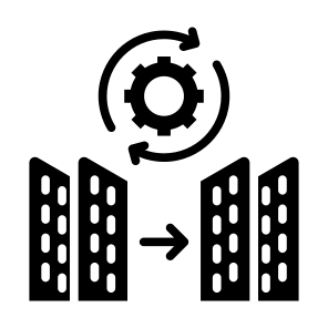 Merger, Company, Join, Collaboration, Corporate  icon