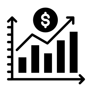 Profitable, Increase, Sales, Investment, Growth icon