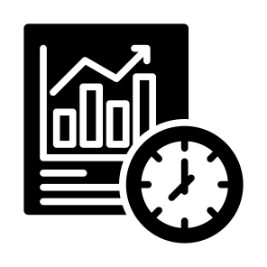 Stock Market, Stock, Timing, Schedule, Data Analytics   icon