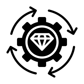 Value, Benefit, Valuable, Optimization, Diamond icon