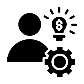 Entrepreneur, Money, Gear, Management, Investor icon