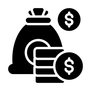Finance, Coins, Dollar, Cash, Money Bag icon