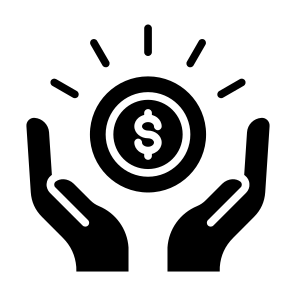 Handling, Money, Hand, Saving, Management icon