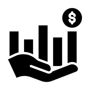 Investing, Statistics, Growth, Management, Money, icon