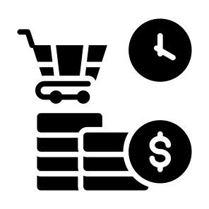 Market, Time, Money, Shopping, Cart icon