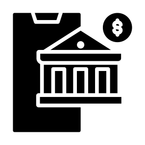 Mobile Banking, Money, Digital, Online, Bank icon