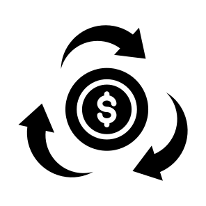 Transaction,  Transfer, Flow, Circulation, Cash Flow icon