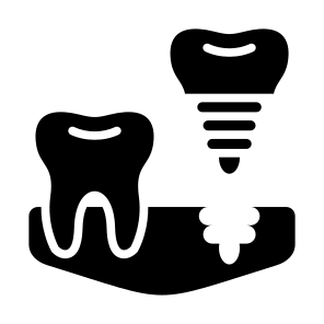 Dental Implant, Dental, Screw, Tooth, Molar, Implant  icon