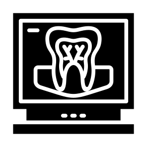 Dental Xray, Tooth, X Ray, Dental, Checkup, Monitor icon