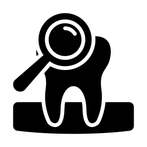 Examining Teeth, Examining, Teeth, Dental Checkup, Checkup, Tooth icon