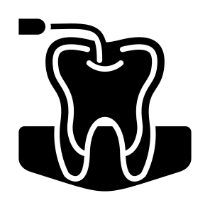 Root Canal, Tooth, Endodontist, Treatment, Dental, Dental Care  icon