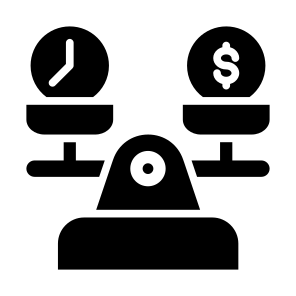 Balance, Time Is Money, Money, Time, Weight Scale icon