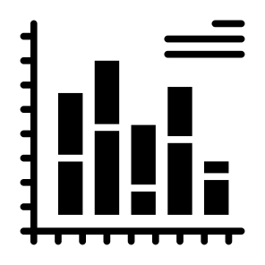 Bar Chart, Graph, Statistics, Metric, Analytics  icon