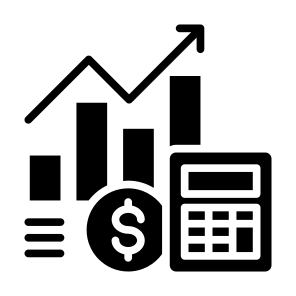 Calculate, Money, Calculator, Cost, Statistics  icon