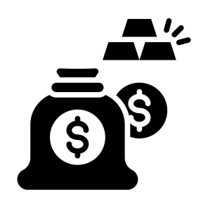 Gold Ingots, Gold, Assets, Investment, Money  icon