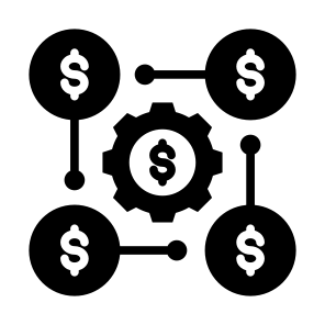 Money Management, Cost Effectiveness, Process, Allocation, Money icon