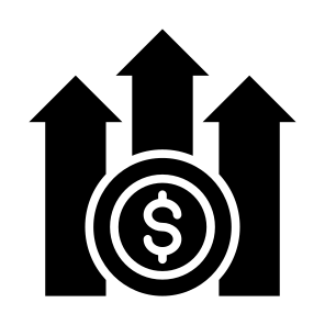 Profit, Earning, Revenue, Growth, Money  icon