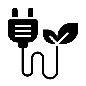Eco Energy, Green Energy, Green Power, Ecology, Electrical, Plug, Power icon