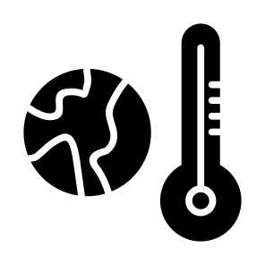 Global Temperature, Global, Warming, Thermal, Temperature, Ecology And Environment, Thermometer, World, Earth icon