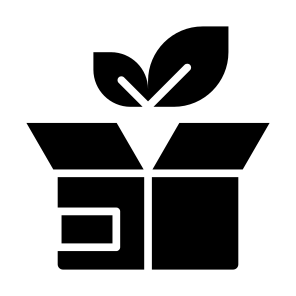 Organic Product, Go Green, Eco Friendly, Organic, Package, Plant, Box icon
