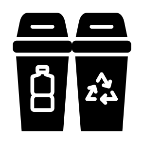 Recycle, Garbage, Sort, Trash, Bottle, Plastic, Bin icon